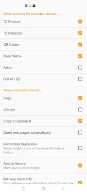 Barcode Scanner android App screenshot 1